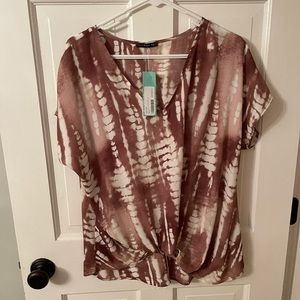 Mauve West Kei Allura Knot Blouse